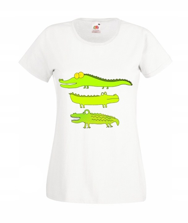 

Kolorowe Koszulki Śmieszne Krokodyl Aligator Wzory