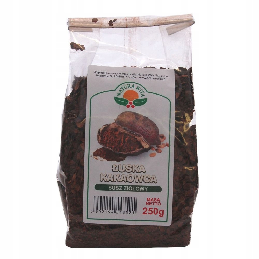 

Kakaowiec Łuska 250g Natura Wita Łuski Kakaowe