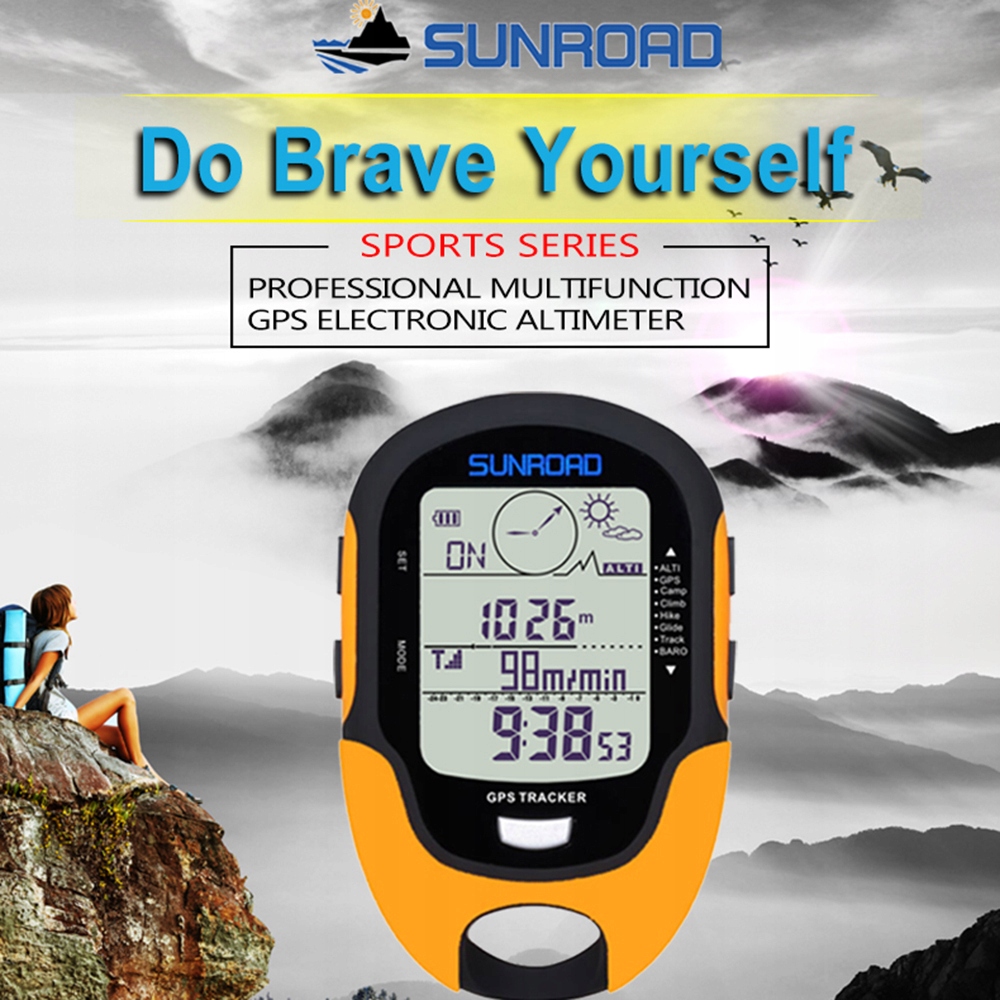 Wielofunkcyjny LCD Digital GPS altimeter Barometr Compass Portable X0