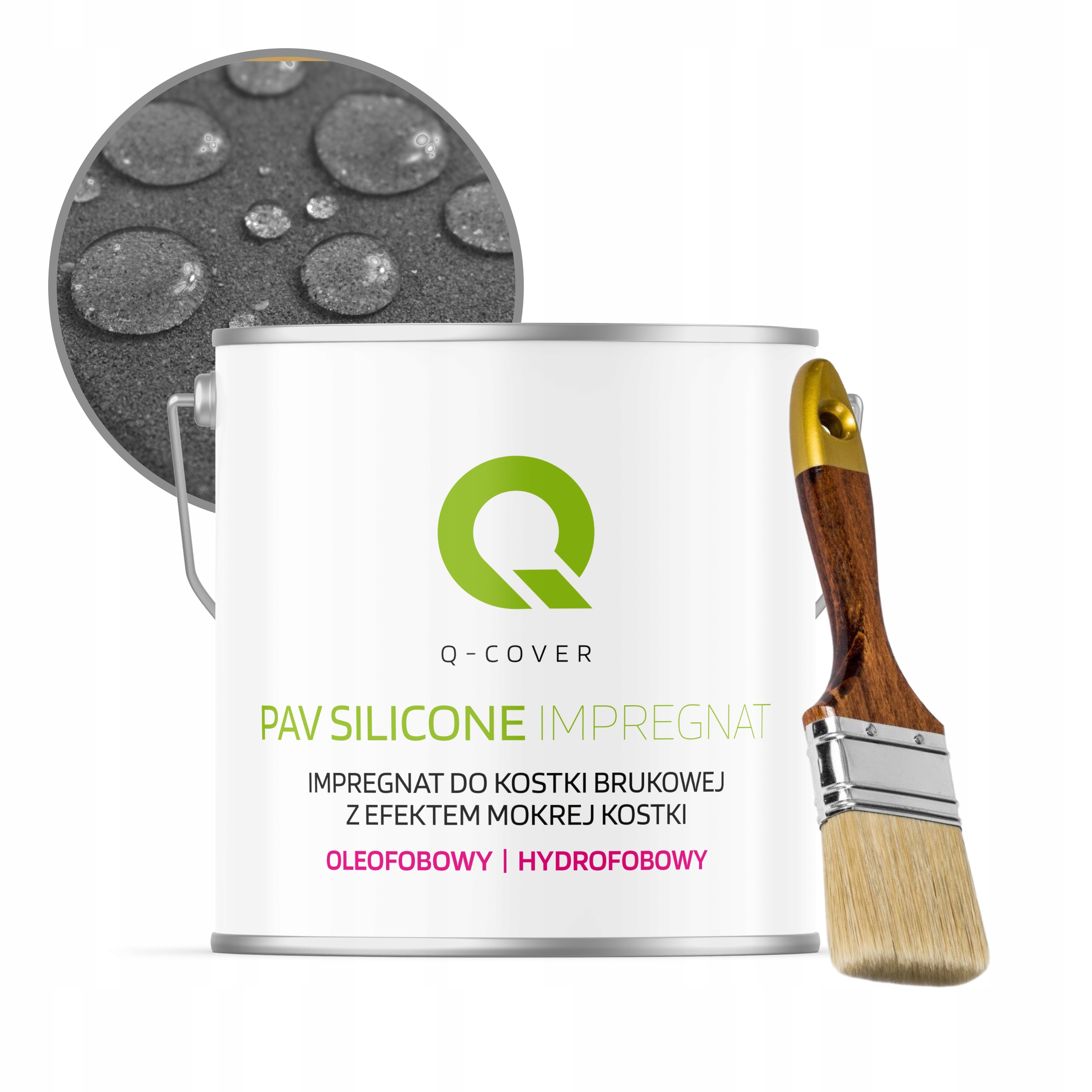 Ochranný oleofobní impregnát na betonu kostky 2.5L odolný štětec