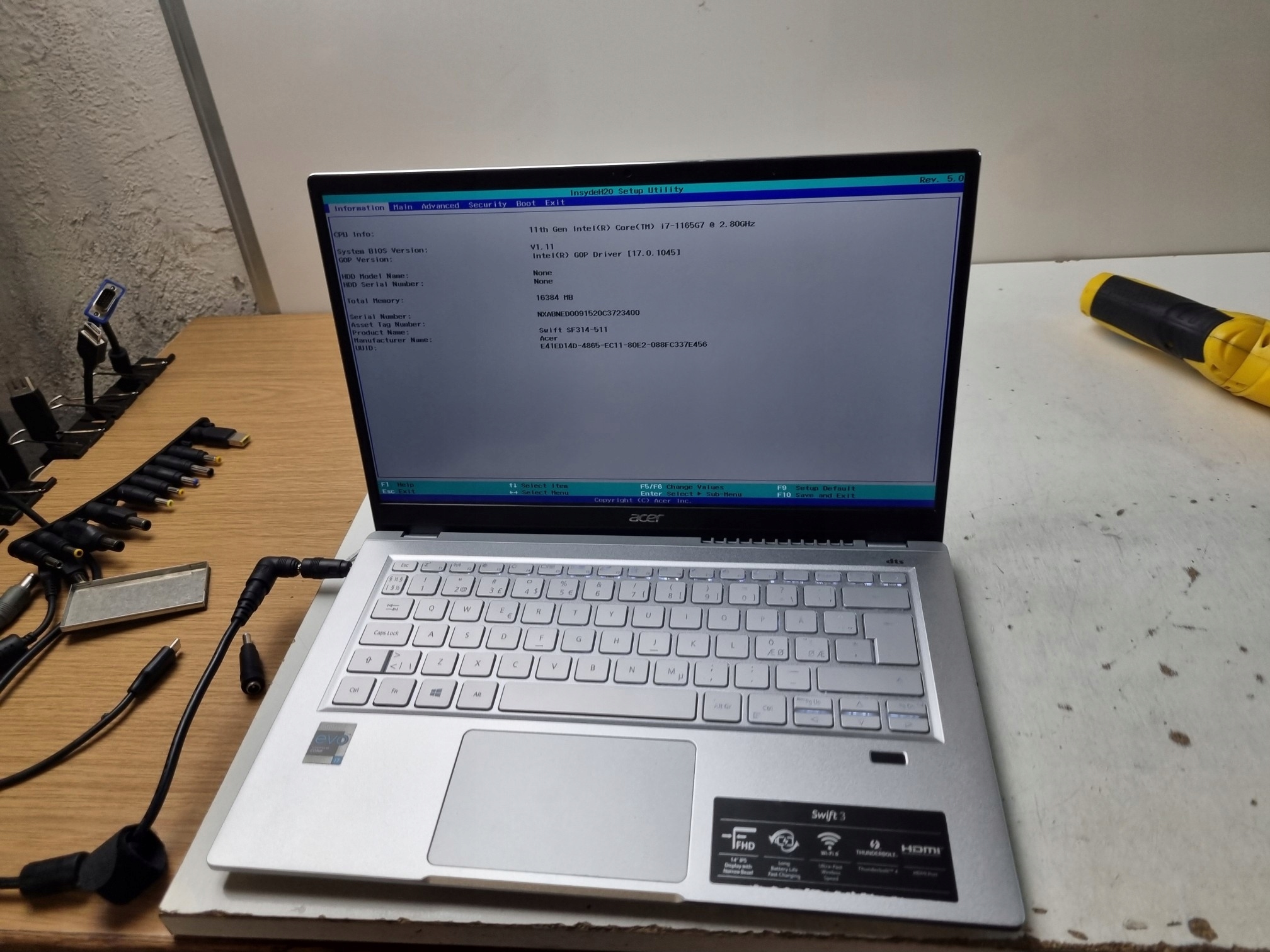 Connettore Di Ricarica DC Jack Per Acer EX215-31 N20C12, Porta Alimentazione
