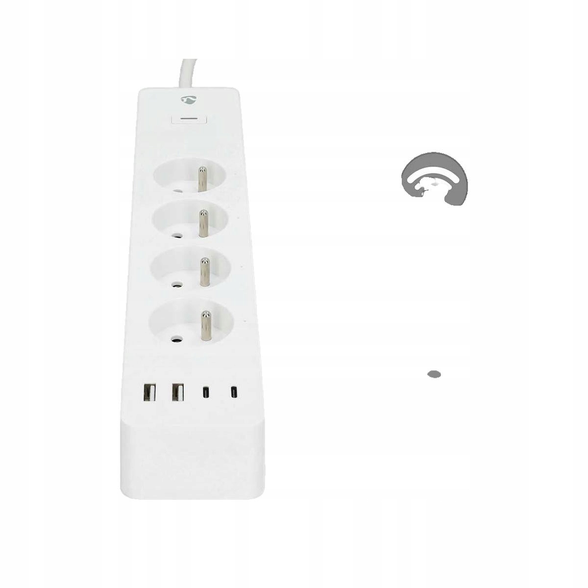 Nedis WIFIP313EWT SmartLife Prodlužovací Přívod| Wi-Fi 4x Zásuvka typu