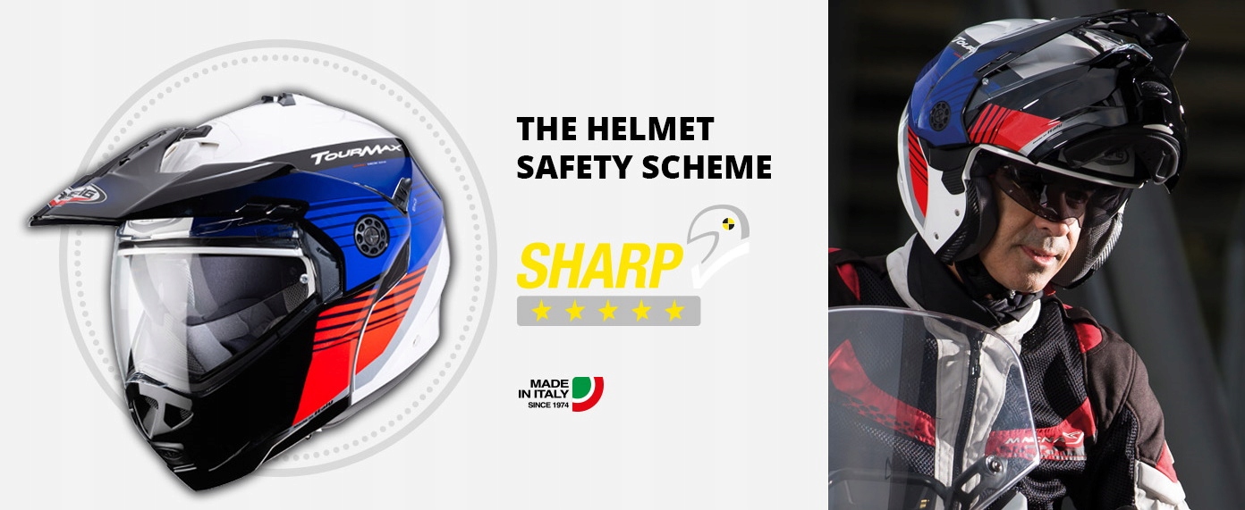 Kask Caberg Tourmax Szary Mat S Obwód głowy 55-56 cm