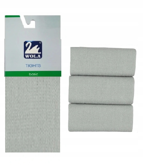 

Wola Basic Rajstopy gładkie Bawełniane 104/10 Grey