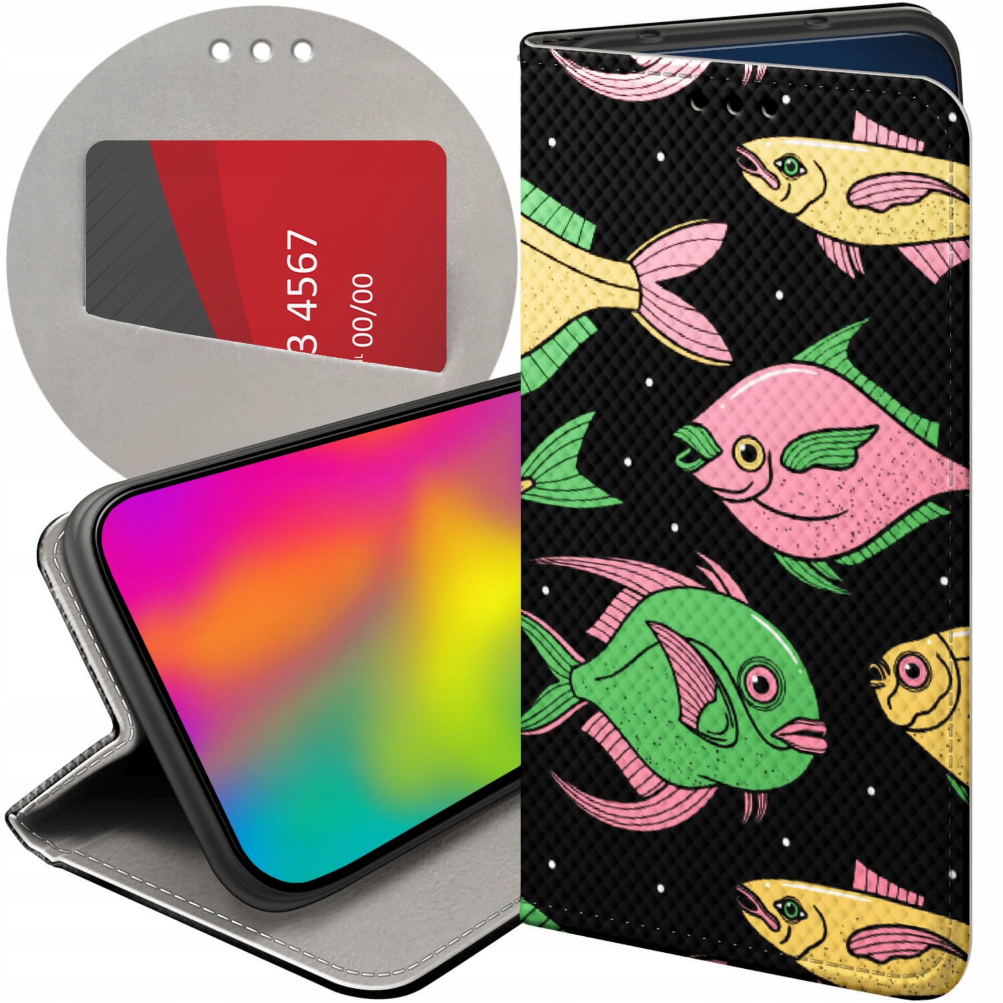 Etui Z Klapką Do Samsung Galaxy S23 Plus Ryby Rybki Fish Futerał Case