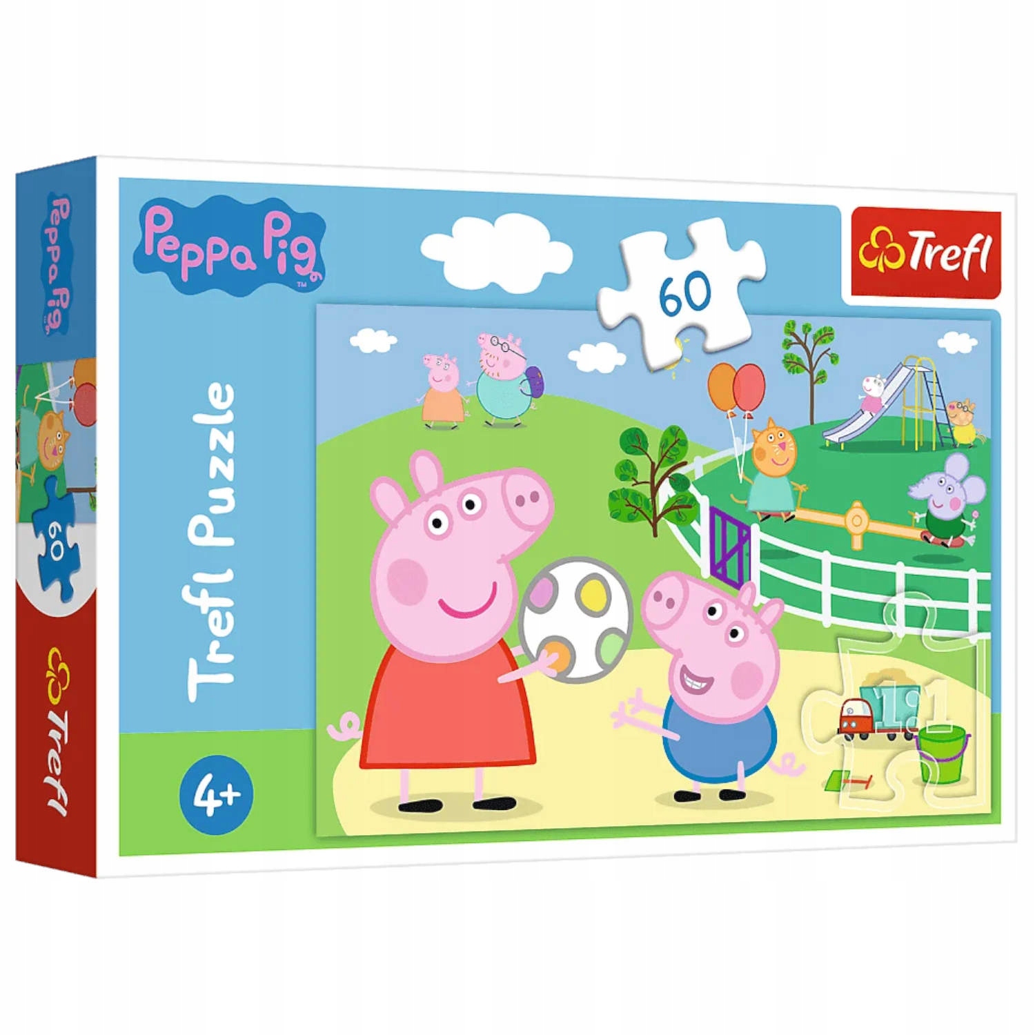 Trefl Puzzle Świnka Peppa Pig na Placu Zabaw 60el