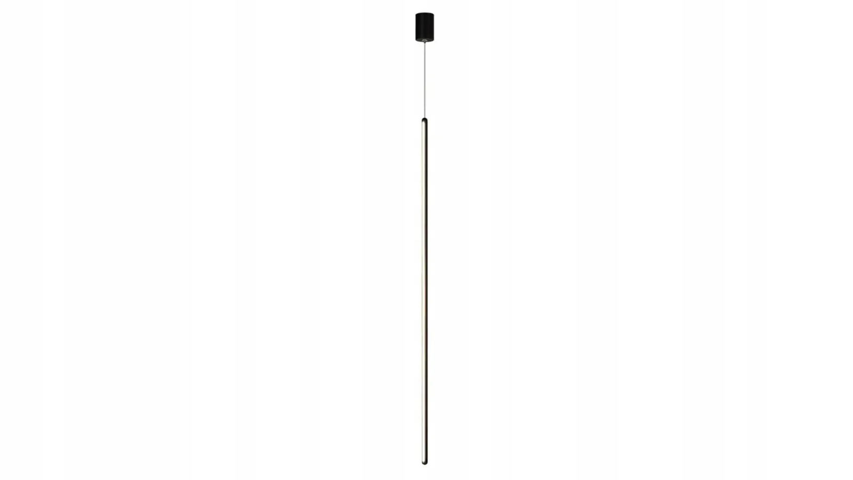 Minimalistická závěsná Led lampa 100 cm černá matná