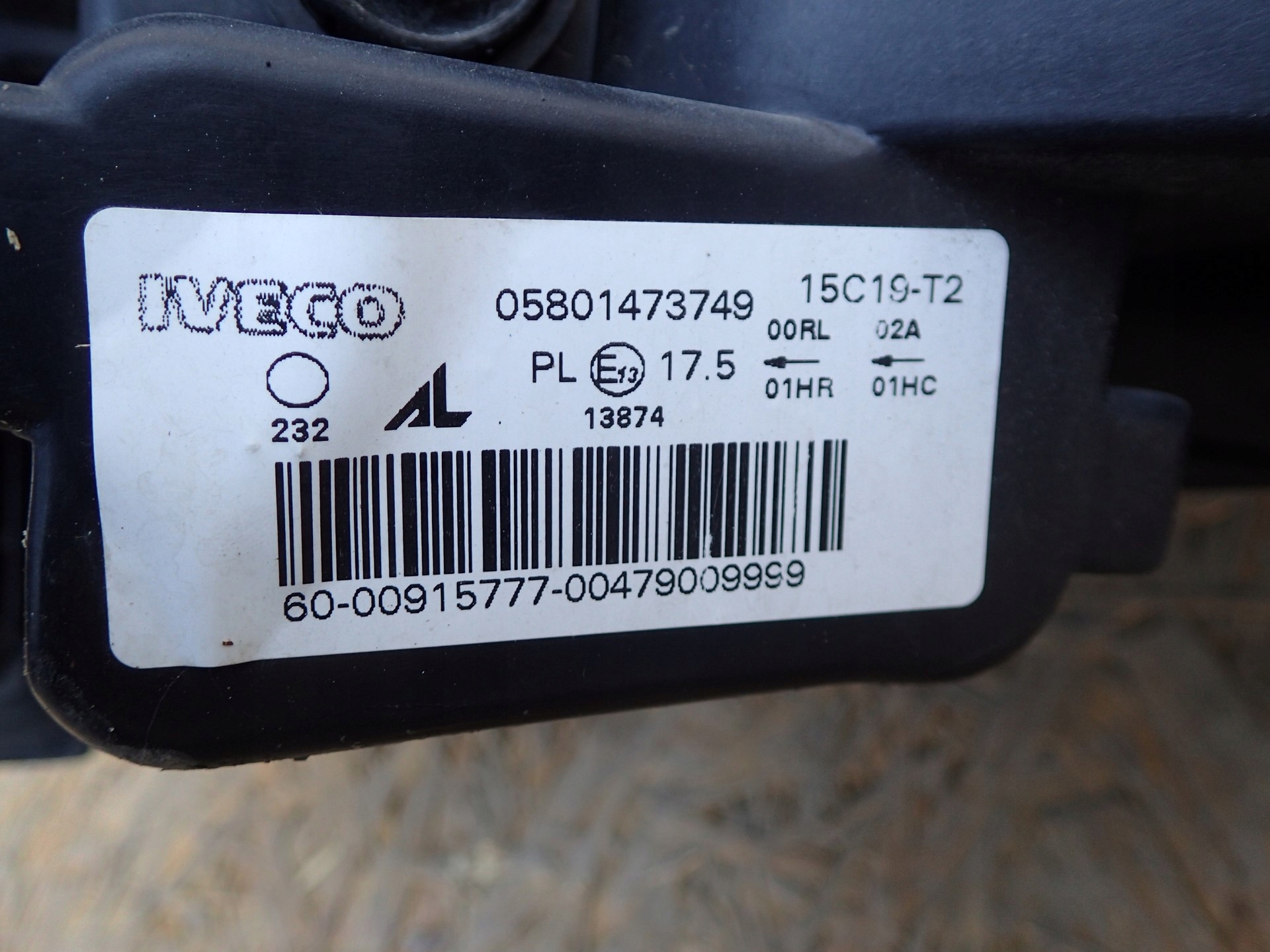 light right REFLEKTOR right IVECO DAILY 6 VI 14-19