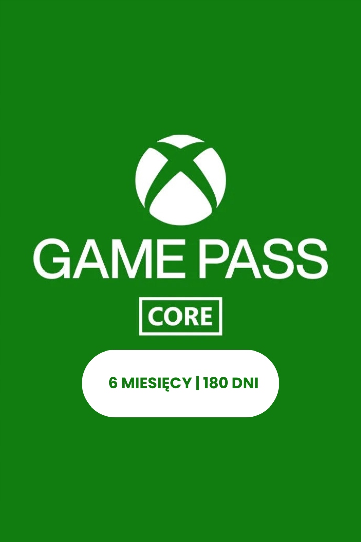 XBOX GAME PASS CORE ESSENTIALS 6 MIESIĄCE 180 DNI - KLUCZ AUTOMAT 24/7