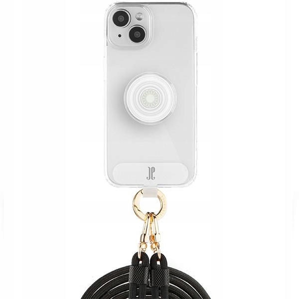 Pouzdro Je 3v1 PopGrip pro iPhone 15 6.1" průhledný/clear 30524 (Just Eleganc)