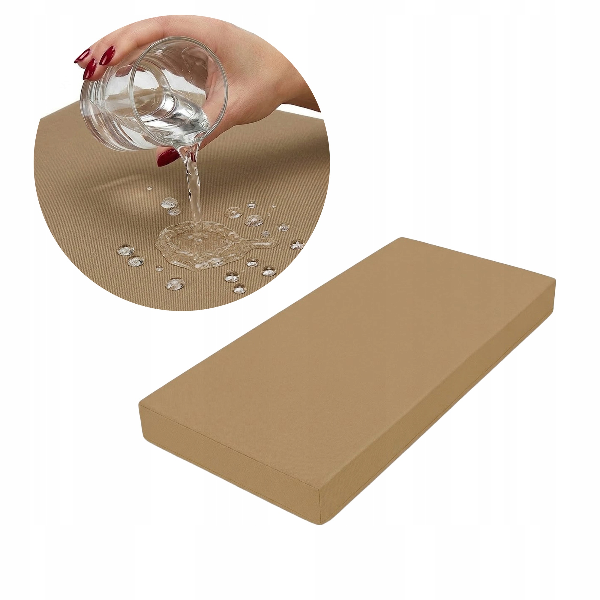 Polštář na zahradní nábytek z palet Voděodolný Matrace 80x40x8 Béžový