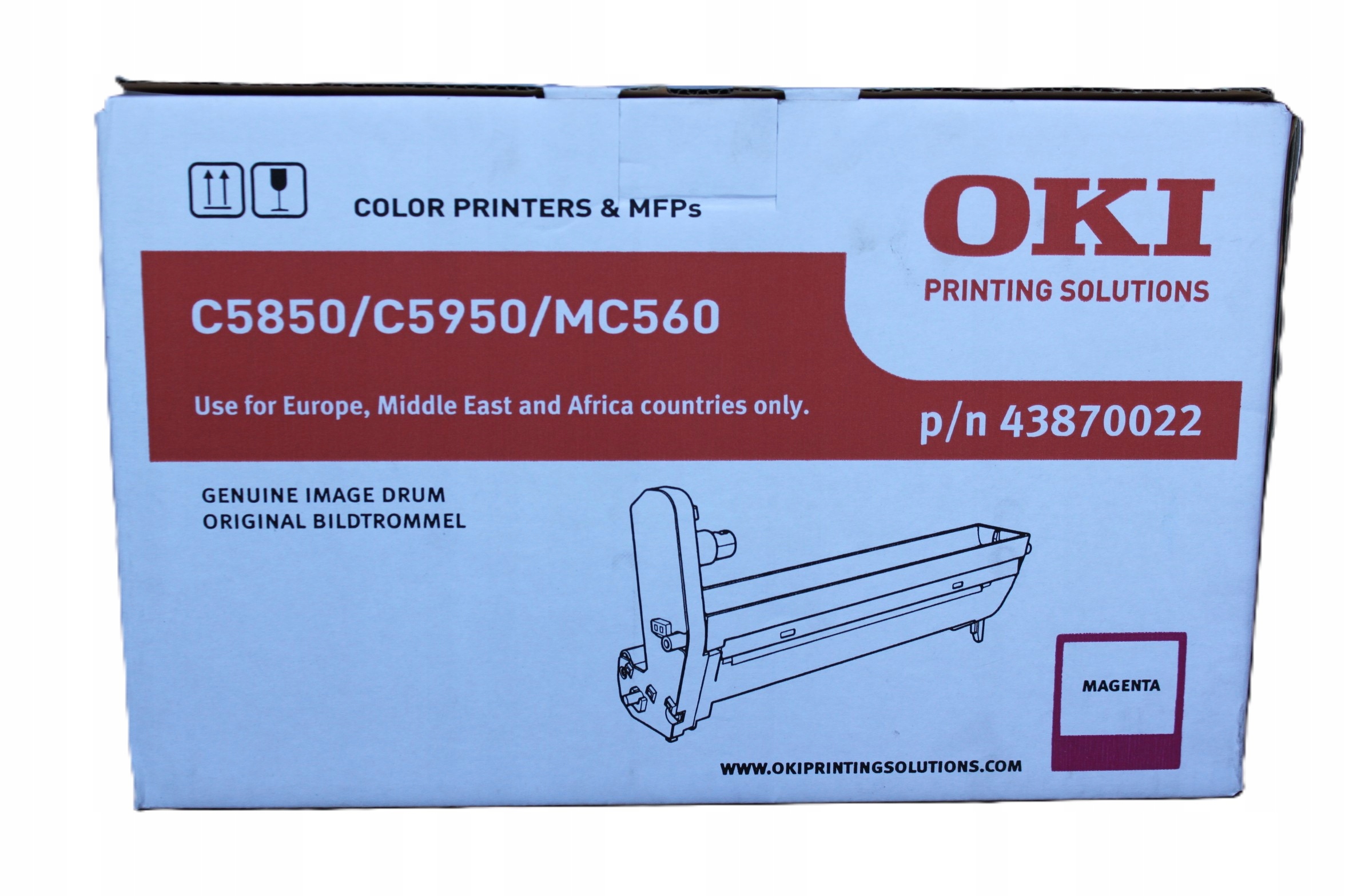 Oki Bubon C5850 p/n 43870022 magenta originál