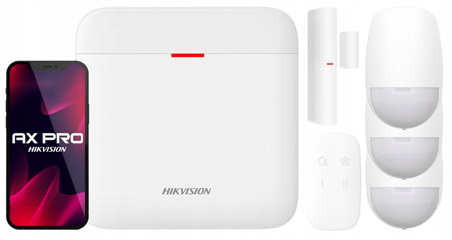 Alarmová sada WiFi Hikvision Ax Pro 3x Pir detektor Kontaktron Pilot