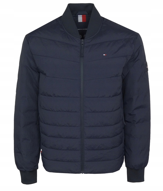 Tommy Hilfiger pánská prošívaná zateplená bunda, modrá, velikost M