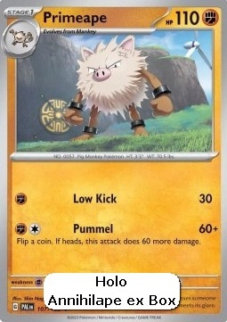 ORYGINALNA KARTA POKEMON Primeape (PAL 107) COSMOS HOLO PROMO