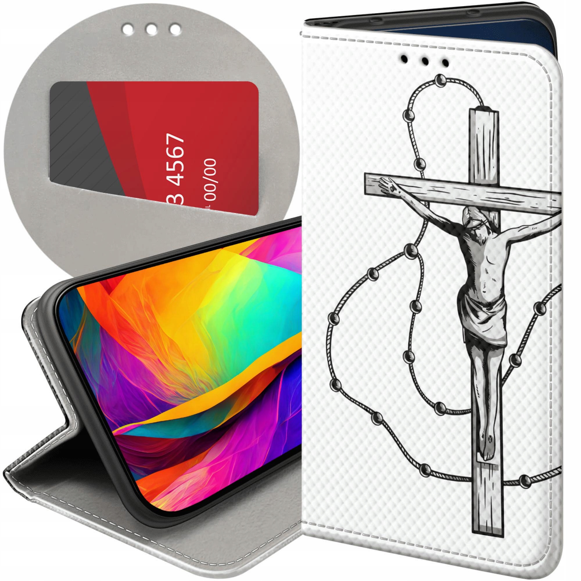 Etui Do Honor 400 Smart X7D 4G 5G Jezus Krzyż Różaniec Bóg Case