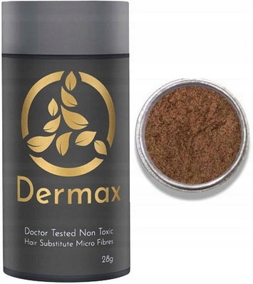 Dermax 28 g Kosmetika na zahušťování mikrovláken, barva světle hnědá