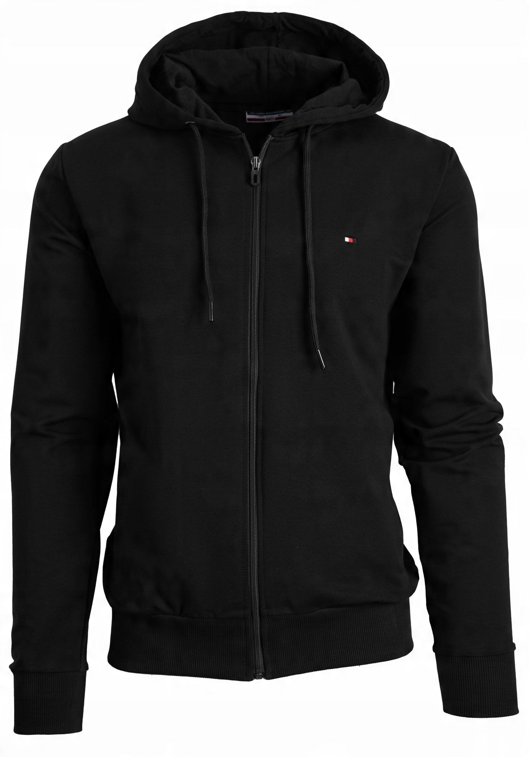 

Bluza Rozpinana Bawełna Czarna Kaptur Cienka XL