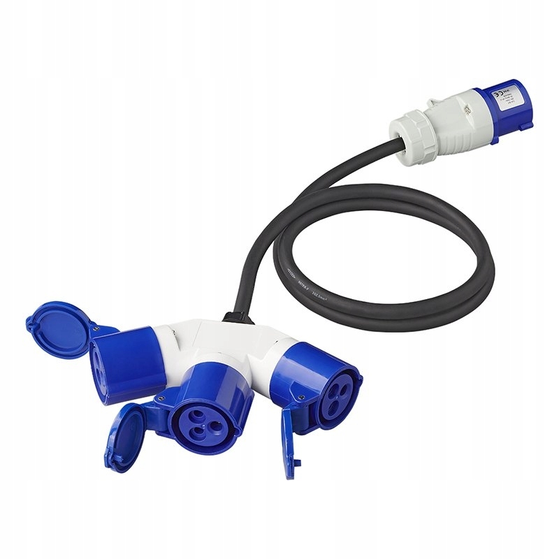 Rozgałęźnik trójdrożny CEE 16A 150cm 3x1,5mm²