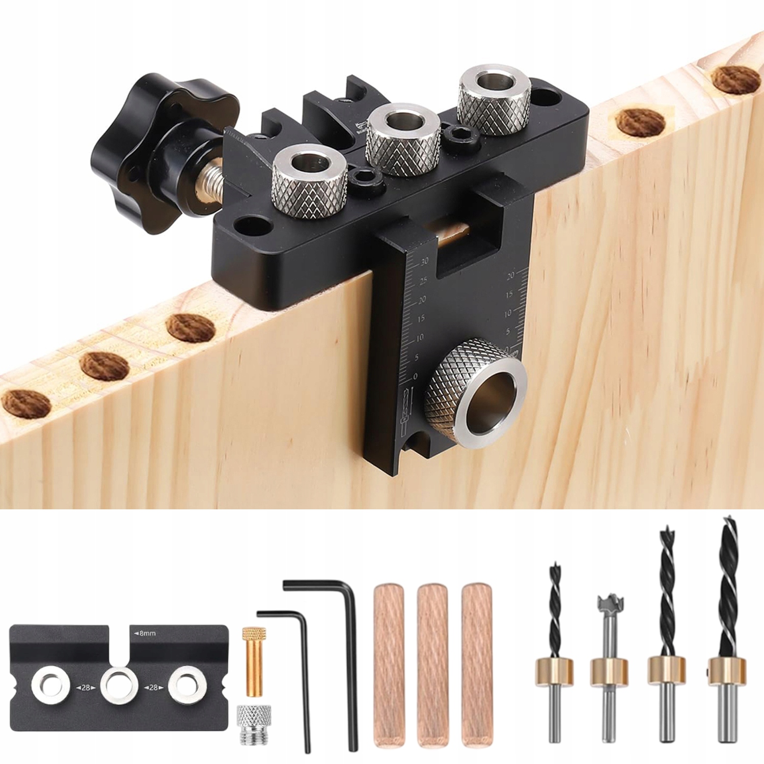 Šablona Pro Excentry Kolečkových Spojů Pro Vrtání Otvorů 8/10/15 mm