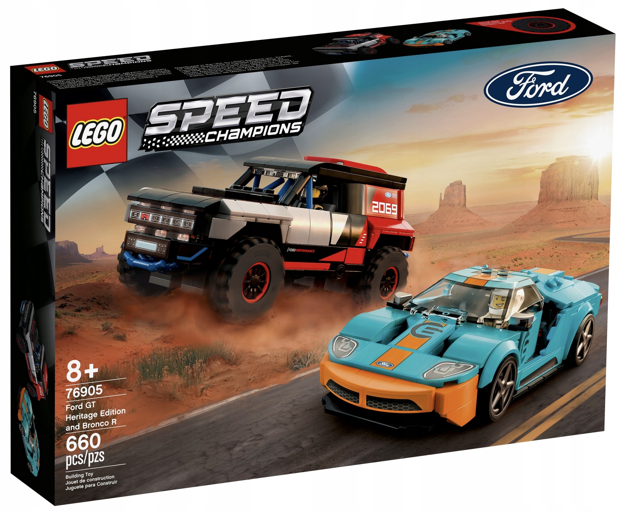LEGO Speed Champions 76905 Ford GT Heritage Edition i Bronco R