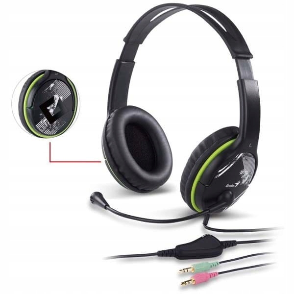 SŁUCHAWKI Z MIKROFONEM GENIUS HS-400A jack Marka Genius