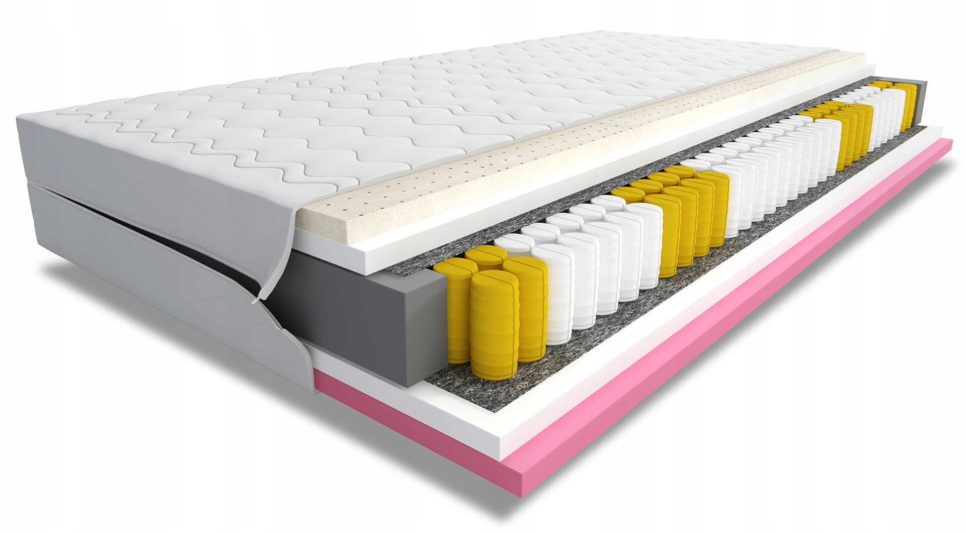 Taštičková Matrace Calnote Pocket Latex s paměťovou vrstvou 120x200 H2 Oboustranná