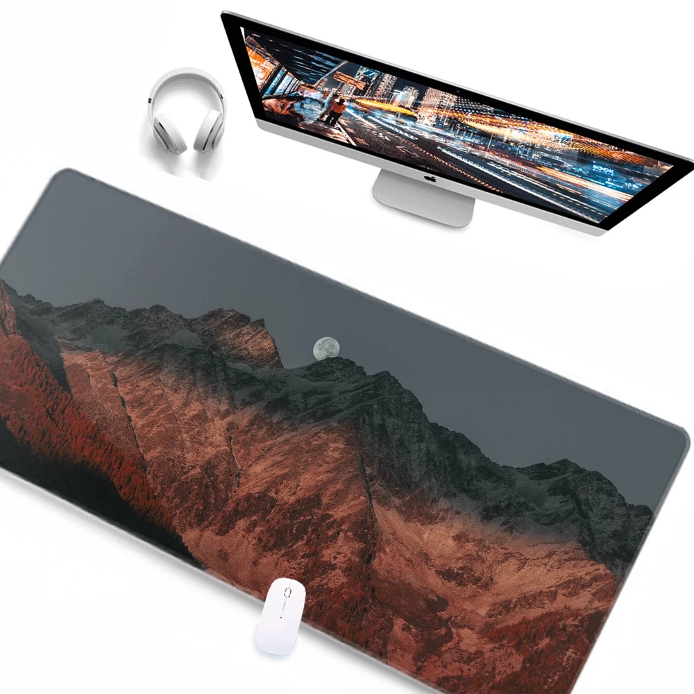 Air Gaming™ White Snowy Mountains Mouse Pad