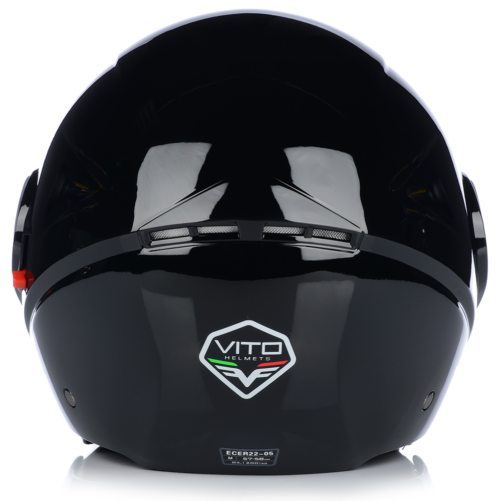 KASK MOTOCYKLOWY OTWARTY | VITO AMARO BLACK | POŁYSK SKUTER CHOPPER +BLENDA Producent inny