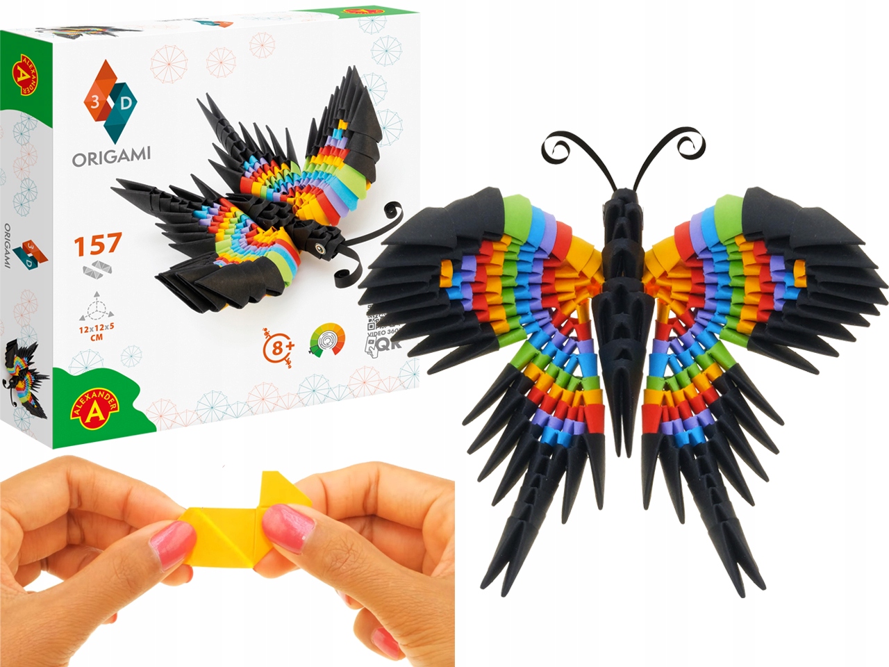 

Alexander Origami 3D Zestaw Kreatywny Motyl 157 el