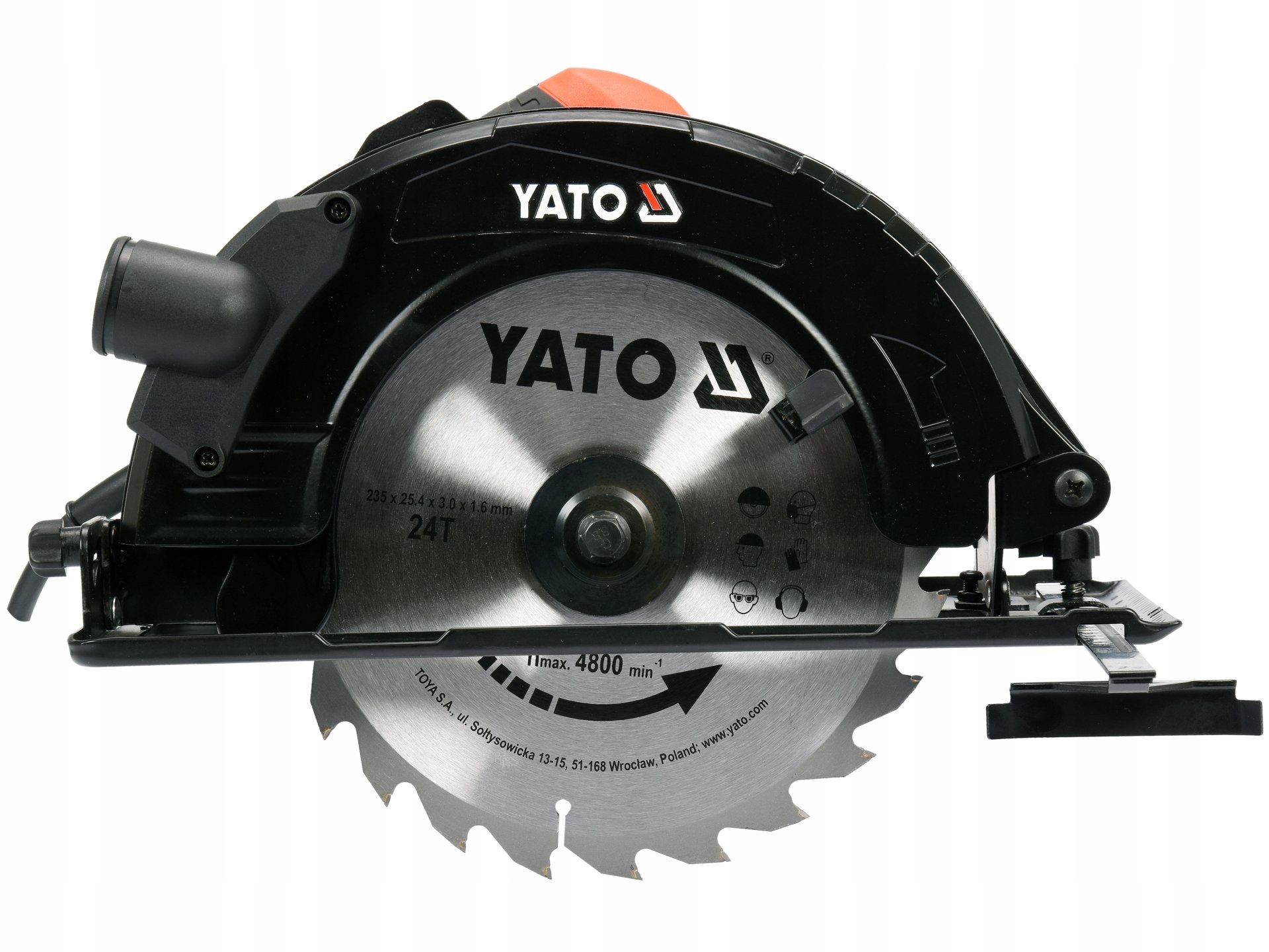 Kotoučová Pila 235 MM 2800 W 85 MM Přesné Řezání, Vedení 4800 Ot/min