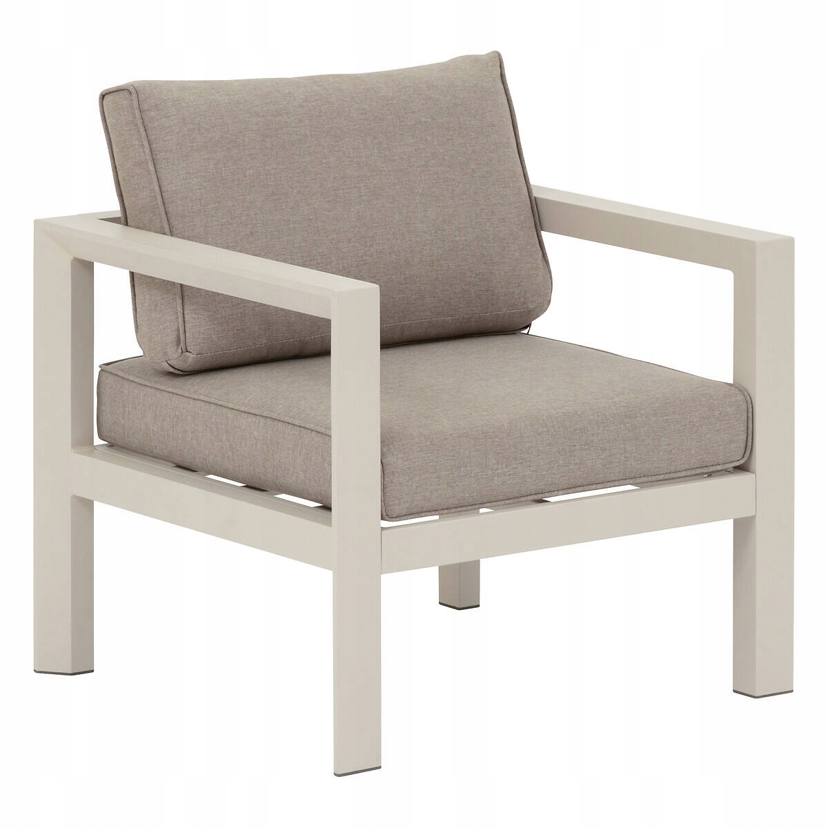 Záhradné Hliníkové Kreslo Na Terasu, Pohodlné, S Vankúšom, Šedé