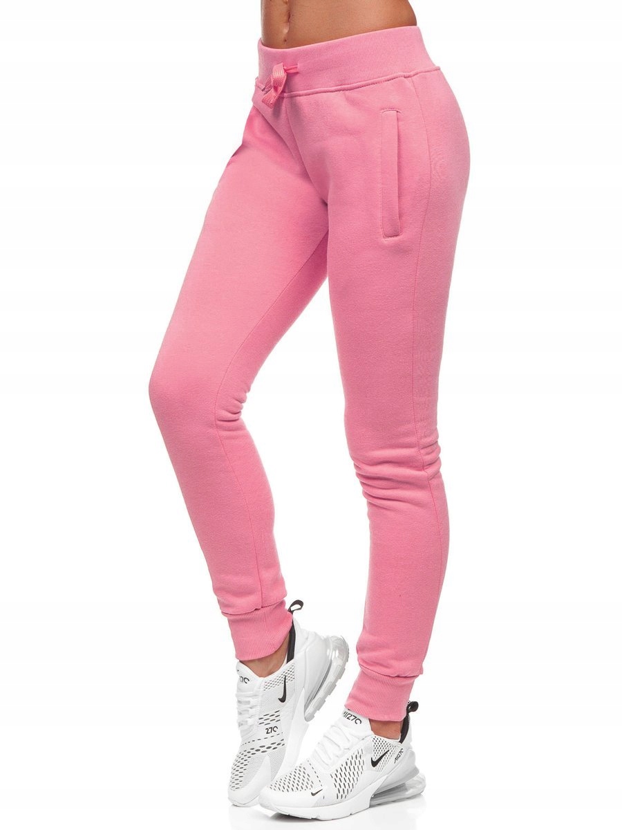 

Spodnie Damskie Dresowe Różowe CK-01 Denley_s