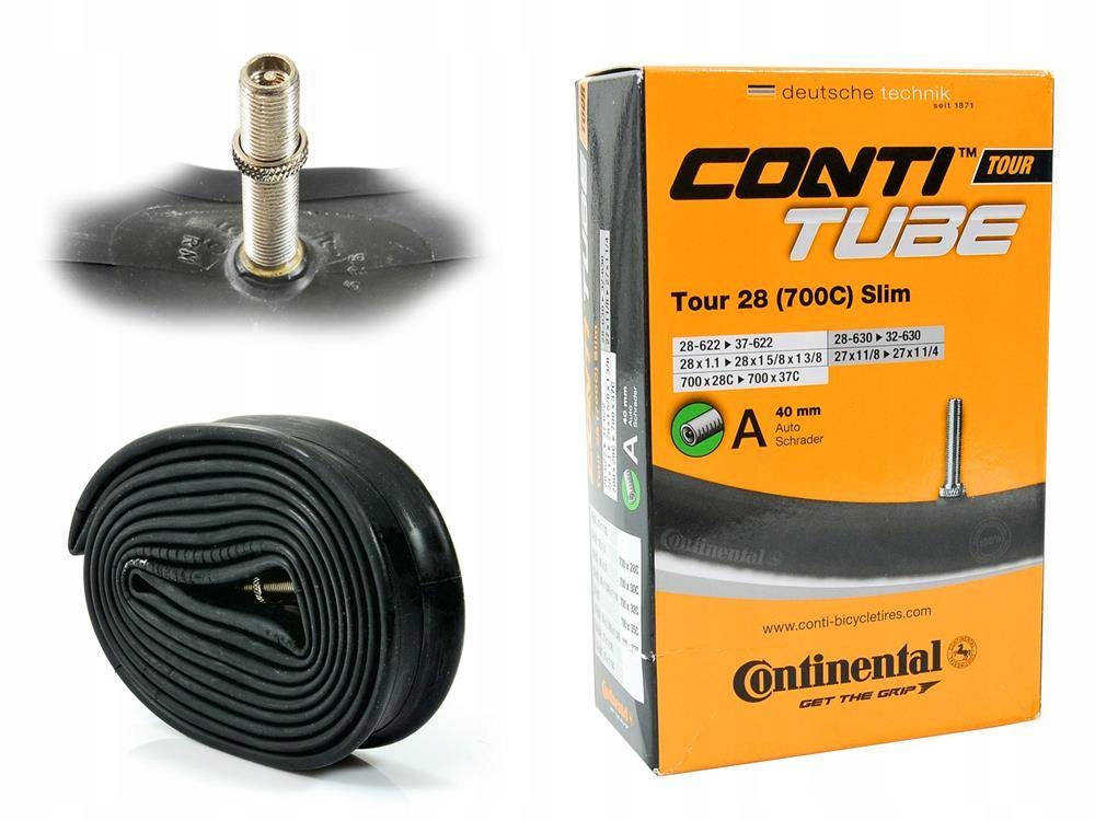 

Dętka Continental Tour 28'' x 1,1-1,45'' auto 40mm