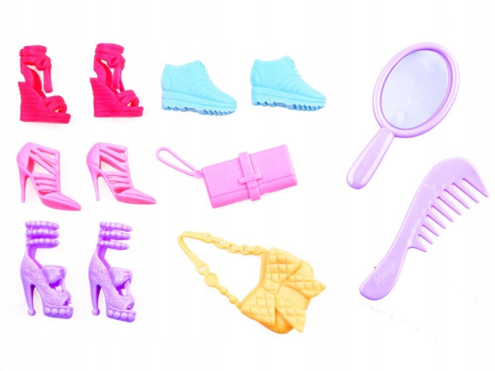 Anlily Lalka z ubraniami stroje buty akces. ZA2457 Materiał plastik tkanina