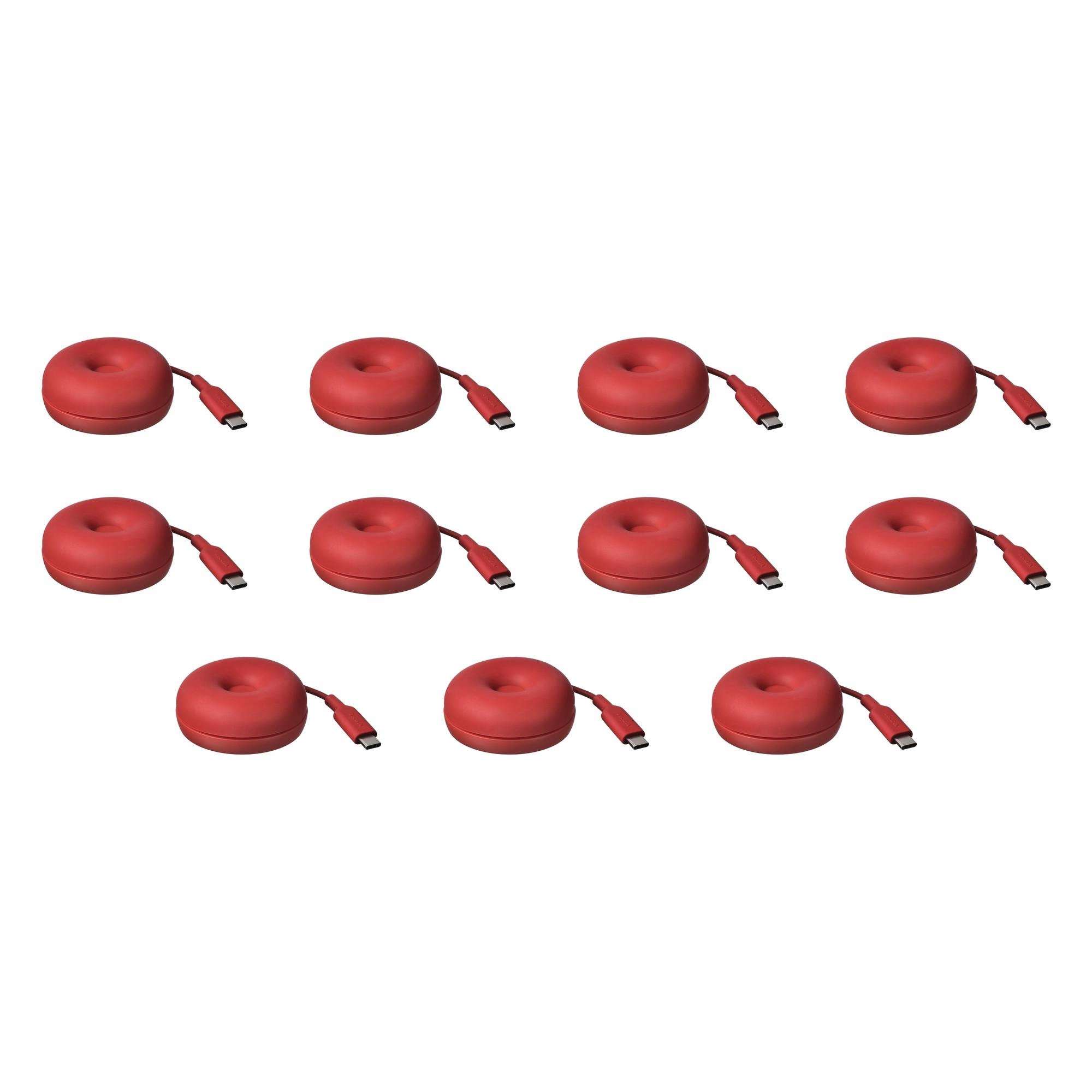 11 ks Bezdrátová indukční nabíječka Qi červená