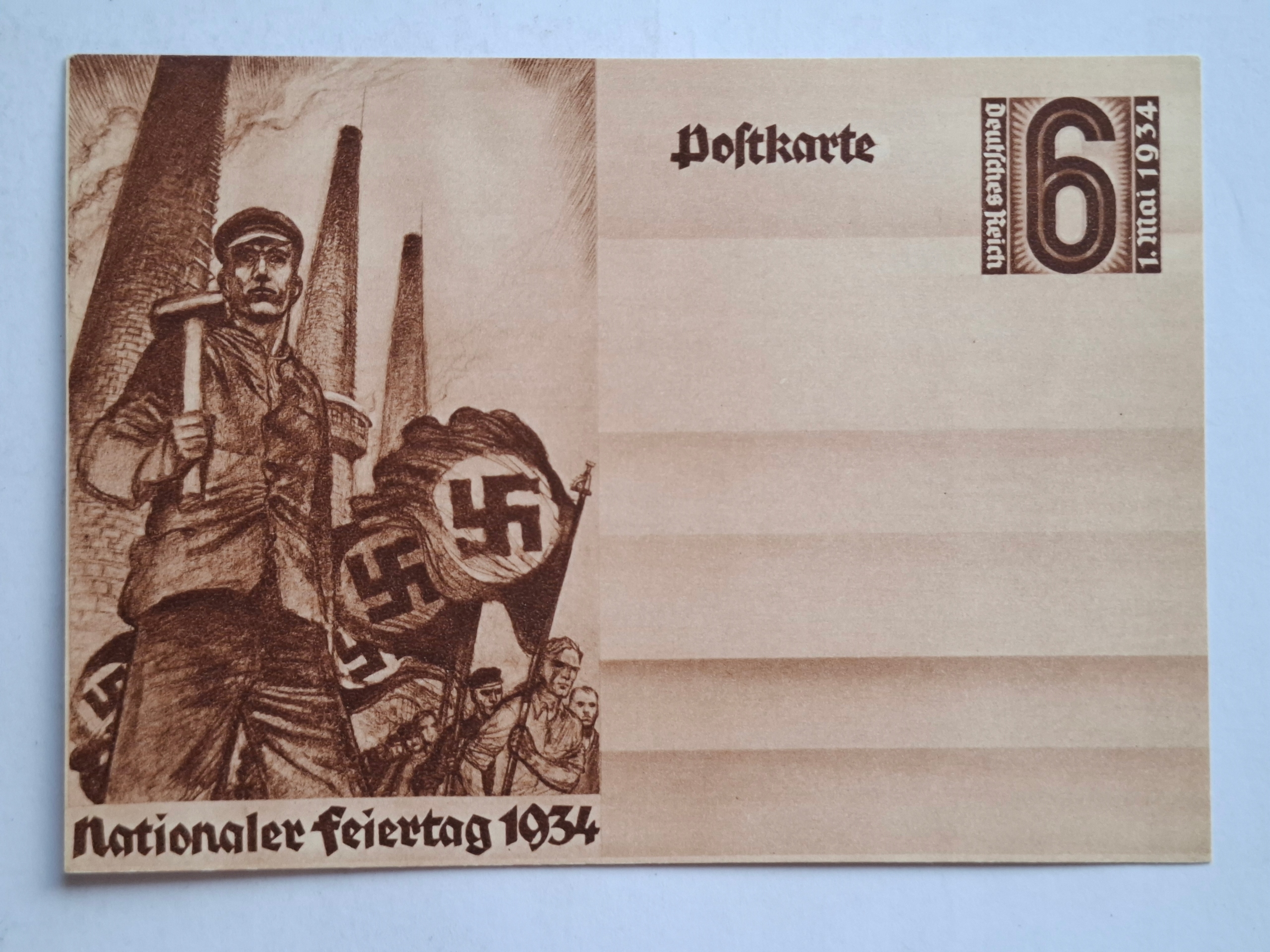 Pocztówka Niemcy Propaganda Rzesza 1934