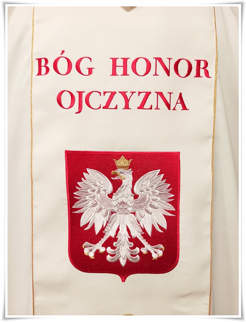 Ornat Gotycki Liturgiczny ecru KZO/195/05 Odcień ecru