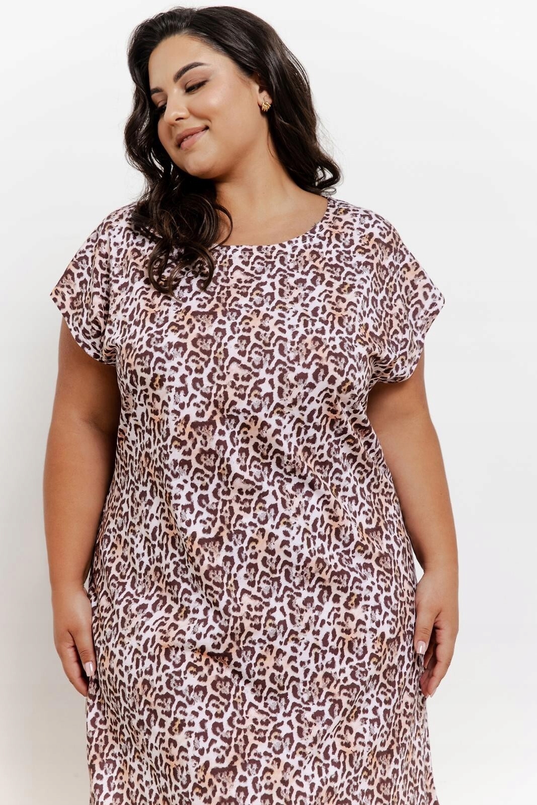 Košile Esti 3361 Kr Vel. 2XL-3XL Košile Esti 3361 Kr Vel. 2XL-3XL XXL leopardí potisk