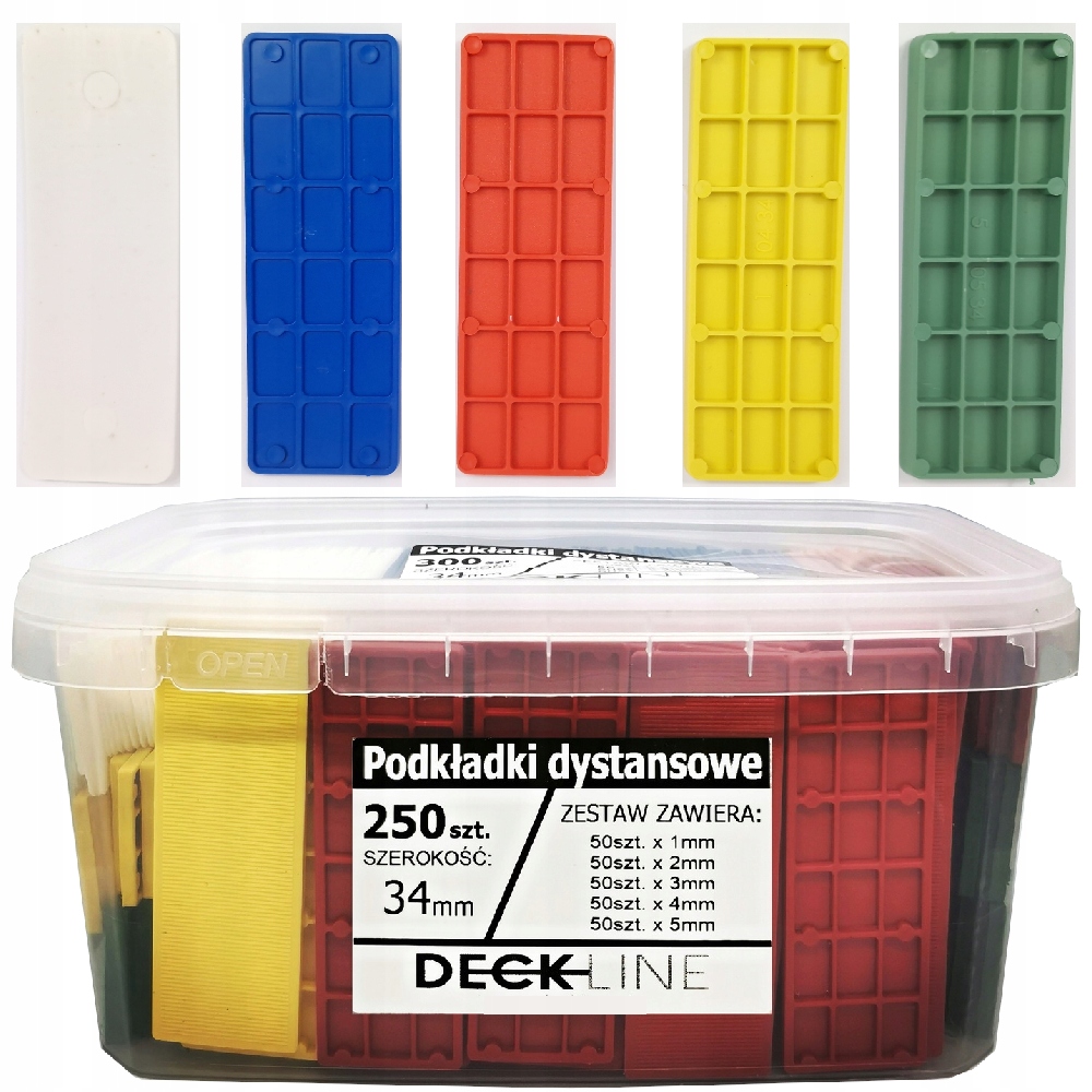 

Kliny Podkładki Dystansowe Do Okien 34mm 250szt.