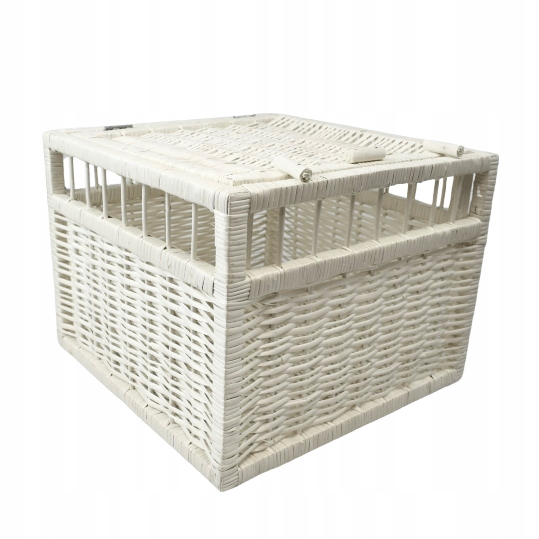 Levně Proutěná přepravka pro holuby bělená