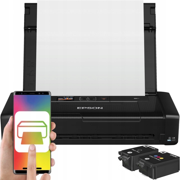 Mobilná prenosná tlačiareň s batériou Epson Smart Wifi Tlač Atrament