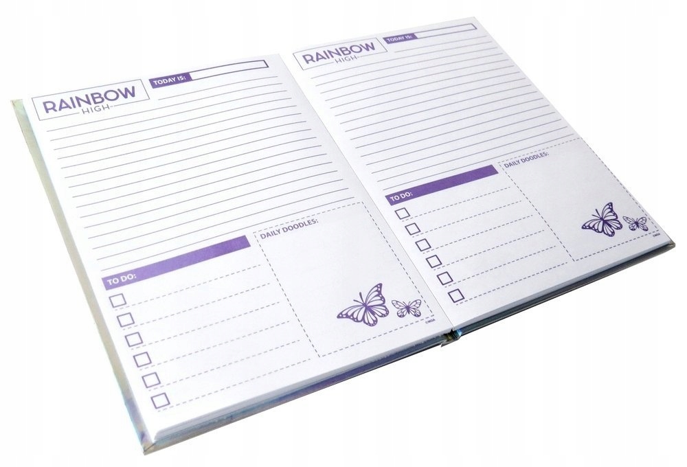 Rainbow High Pamiętnik notatnik A4 MGA z dodatkami Bohater Rainbow High