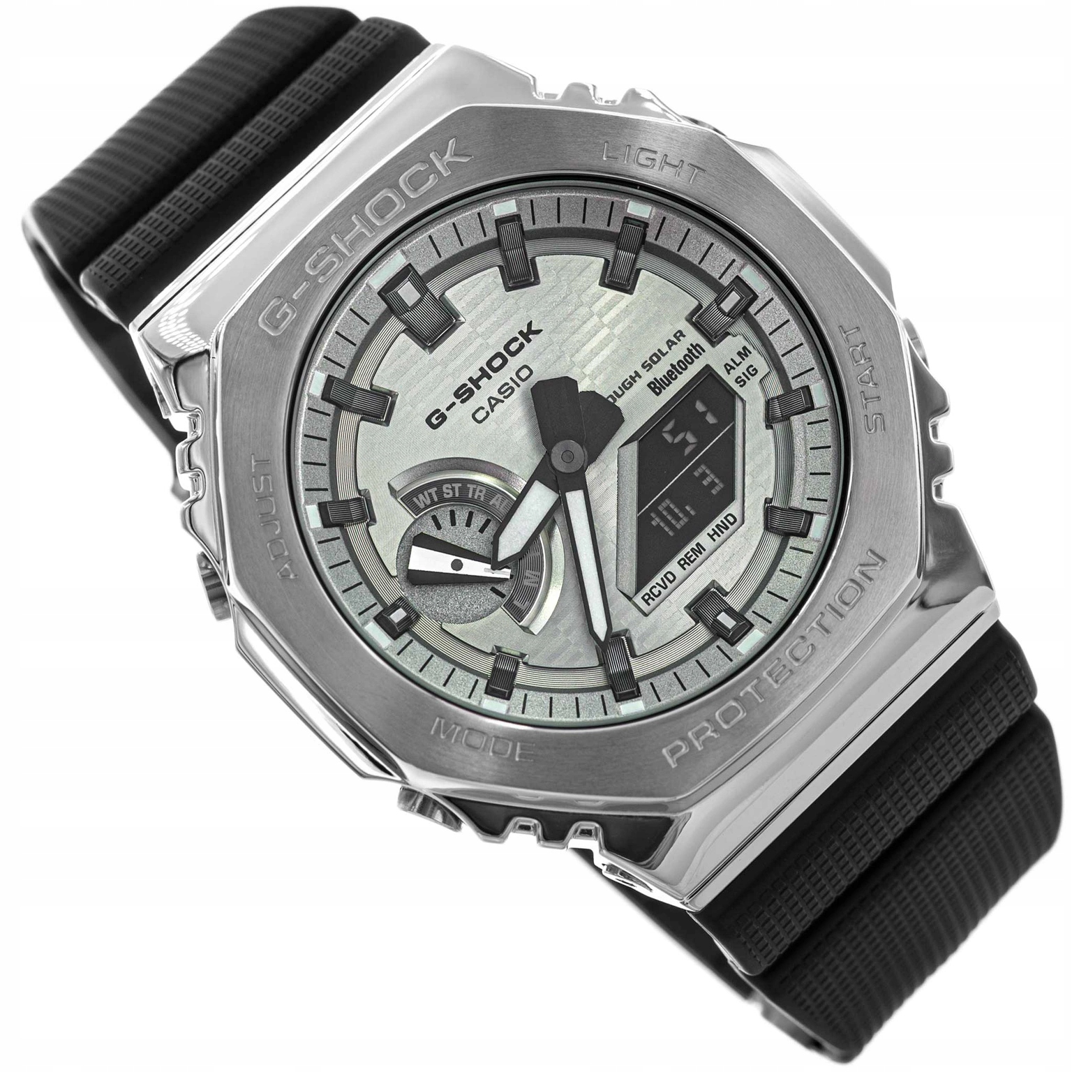 Pánské Hodinky Casio GBM-2100A-8BER G-shock Černé S Řemínkem, Solární Napájení A Bluetooth