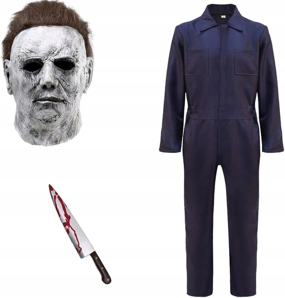 Kostým Michaela Myerse s nožem na Halloween Velikost M