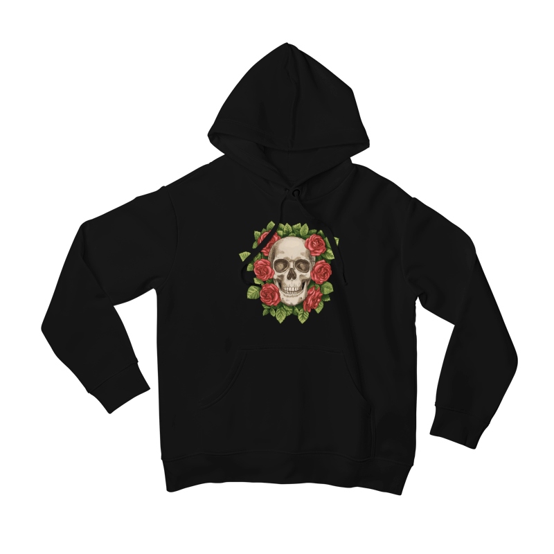 

Bluza Czaszka Kwiaty Damska Modna Czarna 18 XL