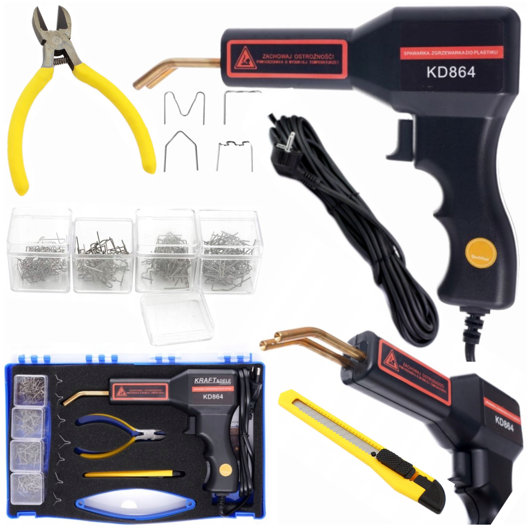 Svářečka Plastů Sešívačka Plastů Svářečka Sada Sponek 200 ks