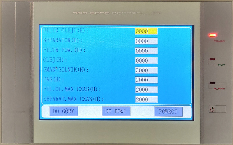 Kompresor śrubowy z osuszaczem ziębniczym Kupczyk KKS 15/500D 1600 l/min Moc silnika 15 KM