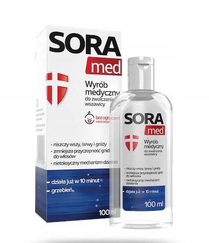 

Sora Med płyn do Zwalczanie Wszawicy Wszy