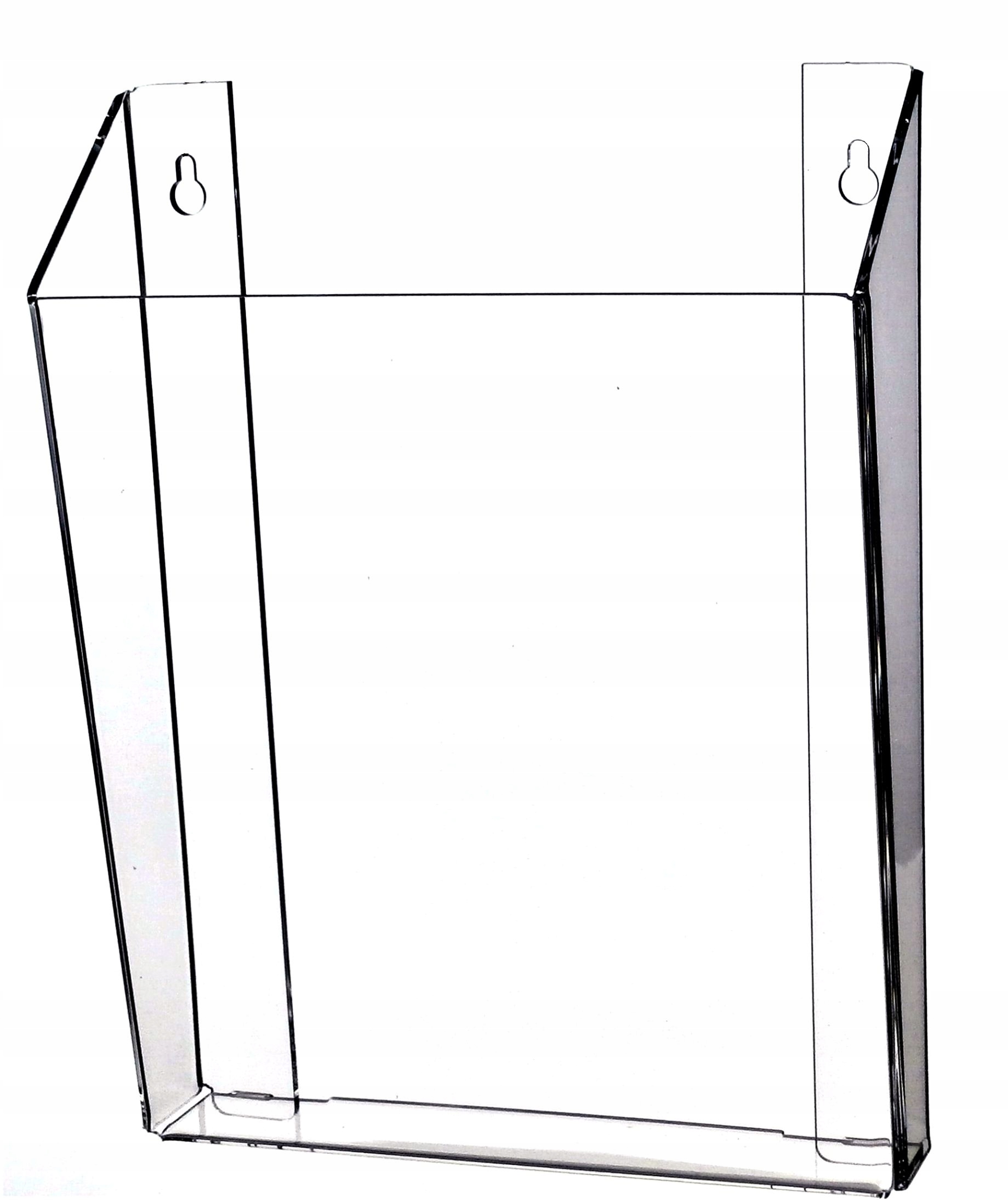 

Kieszeń wisząca na ulotki A4 podajnik Plexi 3 mm V